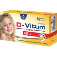 D-VITUM 800j.m. witamina D dla niemowląt 96 kaps.