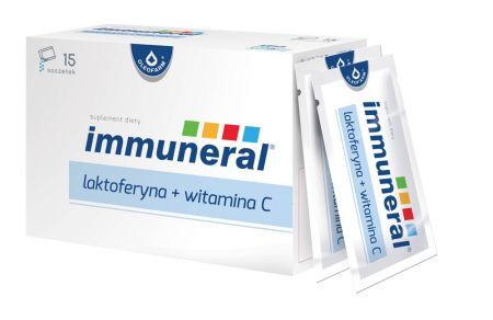IMMUNERAL laktoferyna + witamina C 15 sasz.