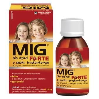 MIG FORTE dla dzieci 40mg/ml 100ml
