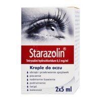 STARAZOLIN 0,5 mg/ml KROPLE DO OCZU 2x5ml